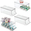 image:imageiDesign Soda Can Organizer with Lid Clear  Clear For Pantry or Refrigerator Made in USAPack of 4