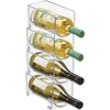 image:imageiDesign Stackable Bottle Holder Set of 4 Clear  For Water or Wine BottlesPack of 4