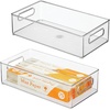 image:imageiDesign Stackable Fridge Bin Clear Set of 3  Storage for Freezer or Pantry Made in USAPack of 2