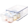 image:imageiDesign Stackable Kitchen Storage Drawer Set of 2 Clear  For Fridge For Pantry For UnderSink For CabinetPack of 1