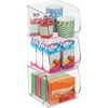 image:imageiDesign Stackable OpenFront Storage Bins Set of 6 Clear  Kitchen and Pantry OrganizationPack of 3