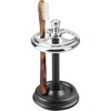 image:imageiDesign Steel Divided Toothbrush Holder Stand 325 x 325 x 575  Four Divided Compartments Brushed Nickel amp Polished ChromeChromeBlack