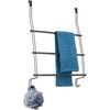 image:imageiDesign Steel OverTheDoor Towel Rack Bronze  Storage Hooks For Clothes For Towels For AccessoriesBronze
