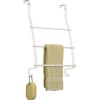 image:imageiDesign Steel OverTheDoor Towel Rack Bronze  Storage Hooks For Clothes For Towels For AccessoriesPearl White