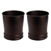 image:imageiDesign Steel Round Bathroom Trash Can  Set of 2  Bronze