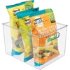 image:imageiDesign Storage Bin with Handles 12 x 10 x 8 Clear  For Kitchen Pantry Cabinet Nursery CraftsPack of 1