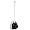 image:imageiDesign Una Toilet Plunger with Holder White 58 x 58 x 195  BPAFree PlasticWhite