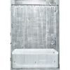 image:imageiDesign Vinyl Shower Liner 72 x 96 Clear  12 Grommets Weighted Magnets72x96