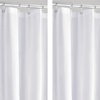 image:imageiDesign Vinyl Shower Liner PVCFree Mold and MildewResistant Curtain for Master Guest Kids Bathroom Bathtub 72 x 72  ClearLavender