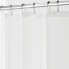 image:imageiDesign Waterproof PEVA Bathroom Shower Curtain Liner  72 x 72 White  Waterproof Use Alone or With Fabric CurtainClear