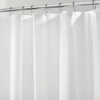 image:imageiDesign Waterproof PEVA Bathroom Shower Curtain Liner  72 x 72 White  Waterproof Use Alone or With Fabric CurtainFrost