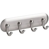 image:imageiDesign York Adhesive Backed Key Holder for Wall 15 x 7 x 55 Brushed Stainless SteelChrome