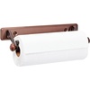 image:imageiDesign York Lyra Steel Wall Mount Paper Towel Holder Chrome  153 x 52 x 2 VersatileBronze