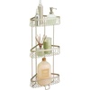 image:imageiDesign York Metal Wire Corner Standing Shower Caddy 3Tier Bath Shelf Baskets for Towels Soap Shampoo Lotion Accessories SatinSatin
