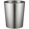 image:imageiDesignRound Metal Waste Basket The Patton Collection  8 x 8 x 97 Brushed Stainless Steel