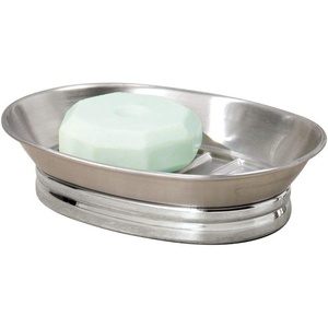 image:imageDesign Soap Dish for Bathroom Sink Brushed Stainless Steel  Soap Dish Holder for Bar SoapSplit Finish