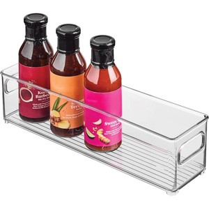 image:imageInterDesign Refrigerator and Freezer Storage Container  Deep Organizer Bin for Kitchen Clear  Deep Organizer Bin For KitchenPack of 1