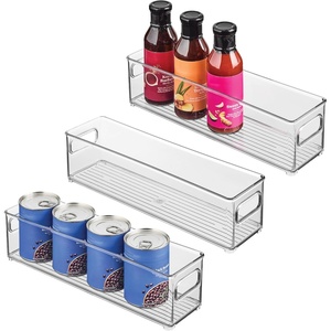 image:imageInterDesign Refrigerator and Freezer Storage Container  Deep Organizer Bin for Kitchen Clear  Deep Organizer Bin For KitchenPack of 3