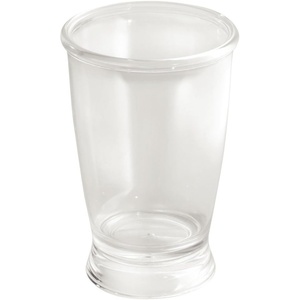 image:imageiDesign 45220 Franklin Tumbler Clear Pack of 1 Tumber  Countertop or Vanity StoragePack of 1