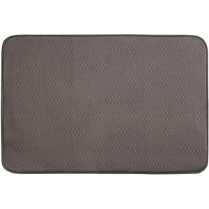 image:imageiDesign Absorbent Kitchen Countertop Dish Drying Mat PewterIvory  For Kitchen Counter TopMochaIvory