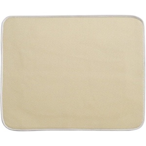 image:imageiDesign Absorbent Kitchen Countertop Dish Drying Mat PewterIvory  For Kitchen Counter TopWheat