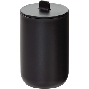 image:imageiDesign Cade Canister Bathroom Storage Jar with Lid Matte Black  314 x 314 x 509 For Bathroom For Vanity For Desk For Countertop314 x 314 x 509