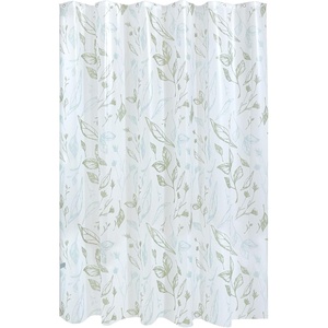 image:imageiDesign Dots PEVA Shower Curtain BlackFrost 72 x 72  Water Resistant 12 Rust Resistant Metal Grommets For Shower or Tub Master and Guest BathroomBlue GreenFrost