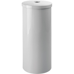 image:imageiDesign Freestanding Bathroom Toilet Paper Storage Holder with Lid Bronze  For 3 Extra RollsGray