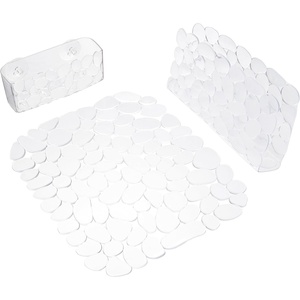 image:imageiDesign Kitchen Sink Protector Mat Divider Protector  Suction Sponge HolderSink Strainer