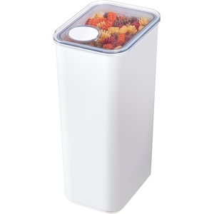 image:imageiDesign Medium Airtight Kitchen Canister White Set of 4  For Kitchen PantryExtra Large