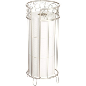 image:imageiDesign Metal Toilet Tissue Holder Stand 68 x 152 Bronze  The Twigz Collection Holds 3 Rolls of Toilet PaperSatin