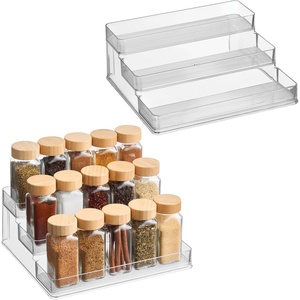 image:imageiDesign Nail Polish Organizer 3Tier Clear Display Stand  Holds up to 30 Bottles Compact For CountertopPack of 2