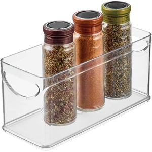 image:imageiDesign Narrow Pantry Bin Set of 2 Clear  For Kitchen Cabinets or Fridge Made in USAPack of 1