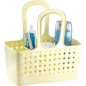 image:imageiDesign Orbz Plastic Bathroom Shower Tote Small Divided College Dorm Shower Caddy for Shampoo Conditioner Soap Cosmetics Beauty Products  BlushLemon