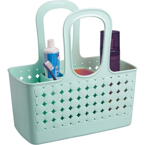 image:imageiDesign Orbz Plastic Bathroom Shower Tote Small Divided College Dorm Shower Caddy for Shampoo Conditioner Soap Cosmetics Beauty Products  BlushMint