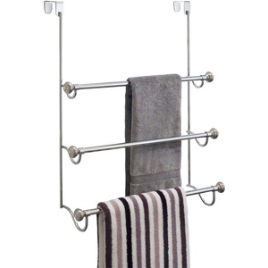 image:imageiDesign Over the Door Towel Rack The York Collection 15 x 7 x 228 Brushed NickelBrushed Nickel