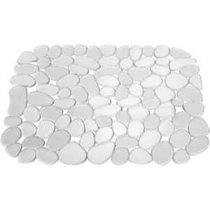 image:imageiDesign Pebblz Kitchen Sink Protector Mat Graphite  01 x 136 x 107Clear