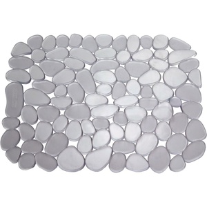 image:imageiDesign Pebblz Large Plastic Sink Grid NonSkid Dish Protector Mat for Kitchen Bathroom Basement Garage 1175 X 1575 Gray  NonSkid Dish Protector Mat For Kitchen Bathroom Basement GarageSink Mat  Set of 2