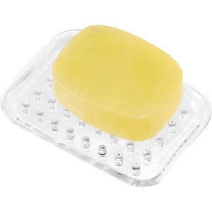 image:imageiDesign Plastic Bar Soap Holder for Bathroom Shower Set of 1 Rectangle  For Bathroom Shower Rectangle