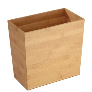 image:imageiDesign Rectangular Bamboo Waste Basket The Formbu Collection  105 x 575 x 10 Natural Wood Finish  Natural Wood FinishPack of 1