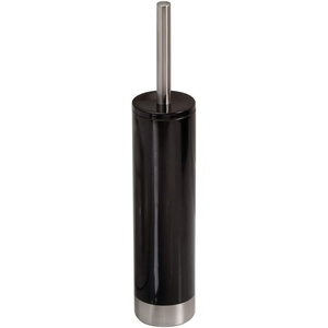 image:imageiDesign Slim Toilet Bowl Brush and Holder for Bathroom Storage  WhiteBrushed Stainless Steel 1 x Toilet Brush  Bathroom StorageBlack
