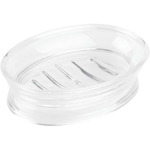 image:imageiDesign Soap Dish for Bathroom Sink or Countertop  Clear  For Bathroom KitchenSoap Dish