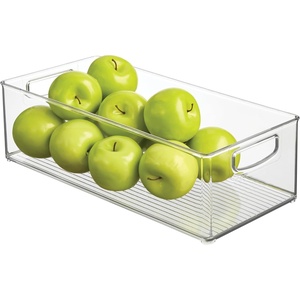 image:imageiDesign Stackable Storage Bin Set of 4 Clear  Organizer Bin for Kitchen and Pantry Made in USAPack of 1