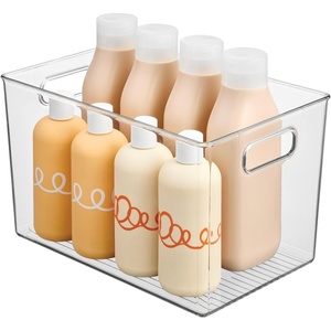 image:imageiDesign Storage Bins with Handles Set of 2 Clear  Organizer Bins For Kitchen Pantry Bathroom or Home OfficePack of 1