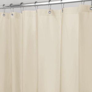 image:imageiDesign Vinyl Shower Liner PVCFree Mold and MildewResistant Curtain for Master Guest Kids Bathroom Bathtub 72 x 72  ClearSand