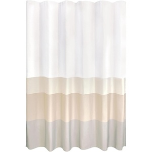 image:imageiDesign Watercolor Daisies Polyester Shower Curtain  12 Reinforced Buttonholes  72 x 72  OrangeBirchSmoke Gray