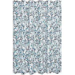image:imageiDesign Watercolor Daisies Polyester Shower Curtain  12 Reinforced Buttonholes  72 x 72  OrangeBlue