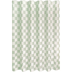 image:imageiDesign Watercolor Daisies Polyester Shower Curtain  12 Reinforced Buttonholes  72 x 72  OrangeGreenWhite
