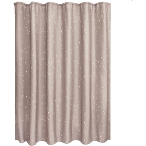 image:imageiDesign Watercolor Daisies Polyester Shower Curtain  12 Reinforced Buttonholes  72 x 72  OrangeTaupeWhite