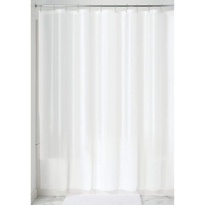 image:imageiDesign Waterproof PEVA Bathroom Shower Curtain Liner  72 x 72 White  Waterproof Use Alone or With Fabric CurtainWhite